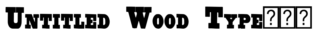 Untitled Wood Type Thin